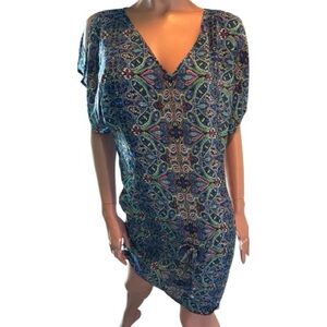 SW3 Bespoke silk paisley dress size Small